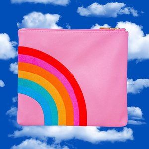 RARE STUDIO DIY CAN’T CLUTCH THIS RAINBOW PINK CLUTCH